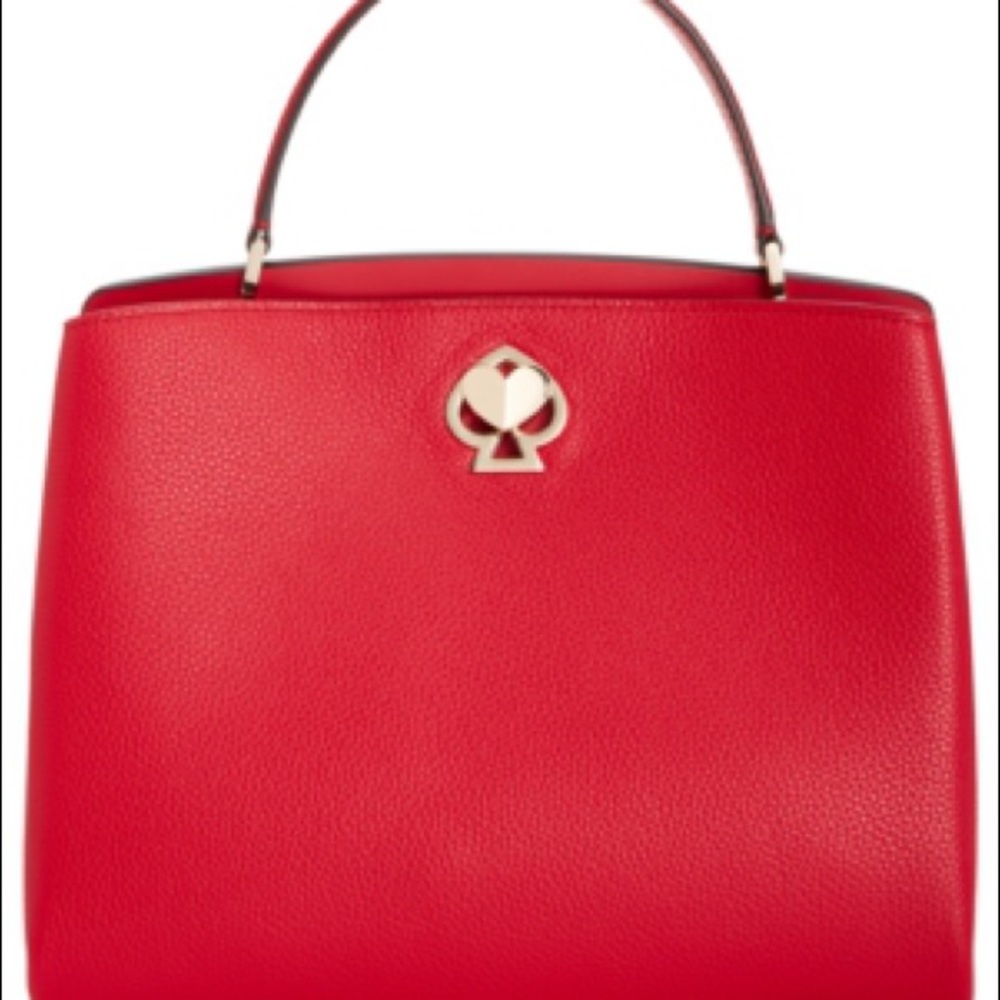 [SOLD] BNWT Authentic Kate Spade Romy Medium satchel bag in Hot Chili